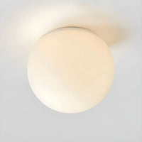 Ceiling Light with White Globe Modern Flush Mount | Lorven