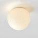 Ceiling Light with White Globe Modern Flush Mount | Lorven