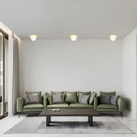Ceiling Light with White Globe Modern Flush Mount | Lorven