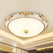 Ceiling Light with Wide Glass Modern Flush Mount | Domira