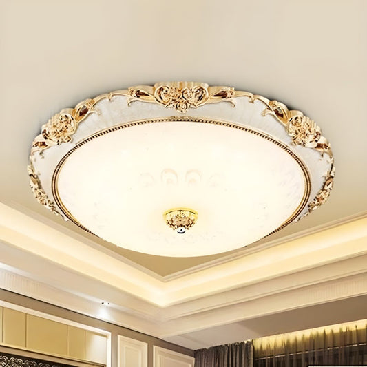 Ceiling Light with Wide Glass Modern Flush Mount | Domira