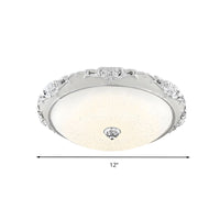 Ceiling Light with Wide Glass Modern Flush Mount | Domira