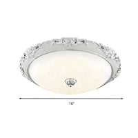 Ceiling Light with Wide Glass Modern Flush Mount | Domira