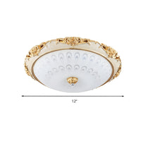 Ceiling Light with Wide Glass Modern Flush Mount | Domira