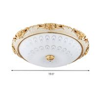 Ceiling Light with Wide Glass Modern Flush Mount | Domira