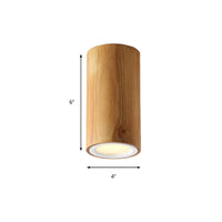 Ceiling Light with Wood Cylinder Nordic Style | Lynoro