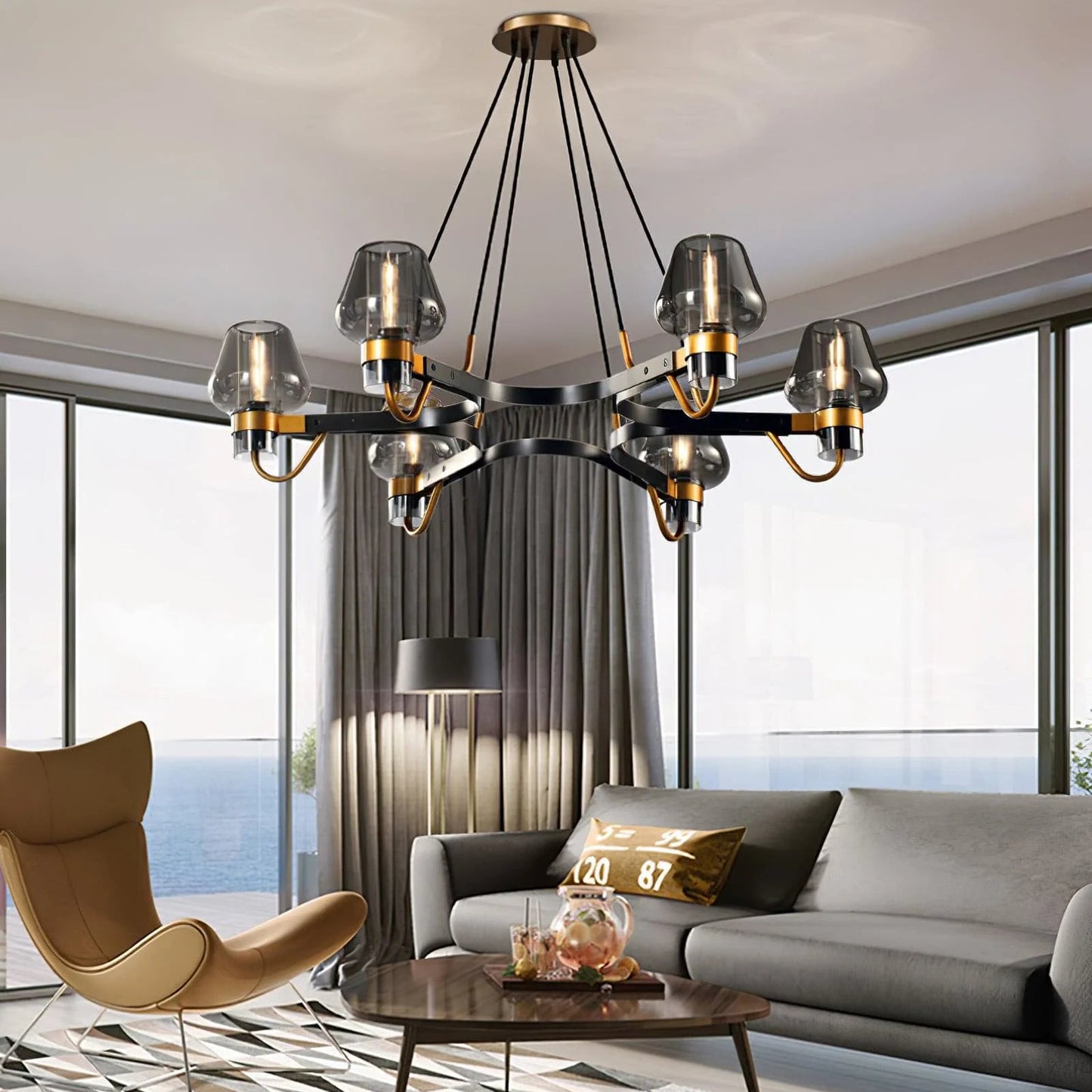Chandelier Brass Frame for Modern Interiors | Montaro