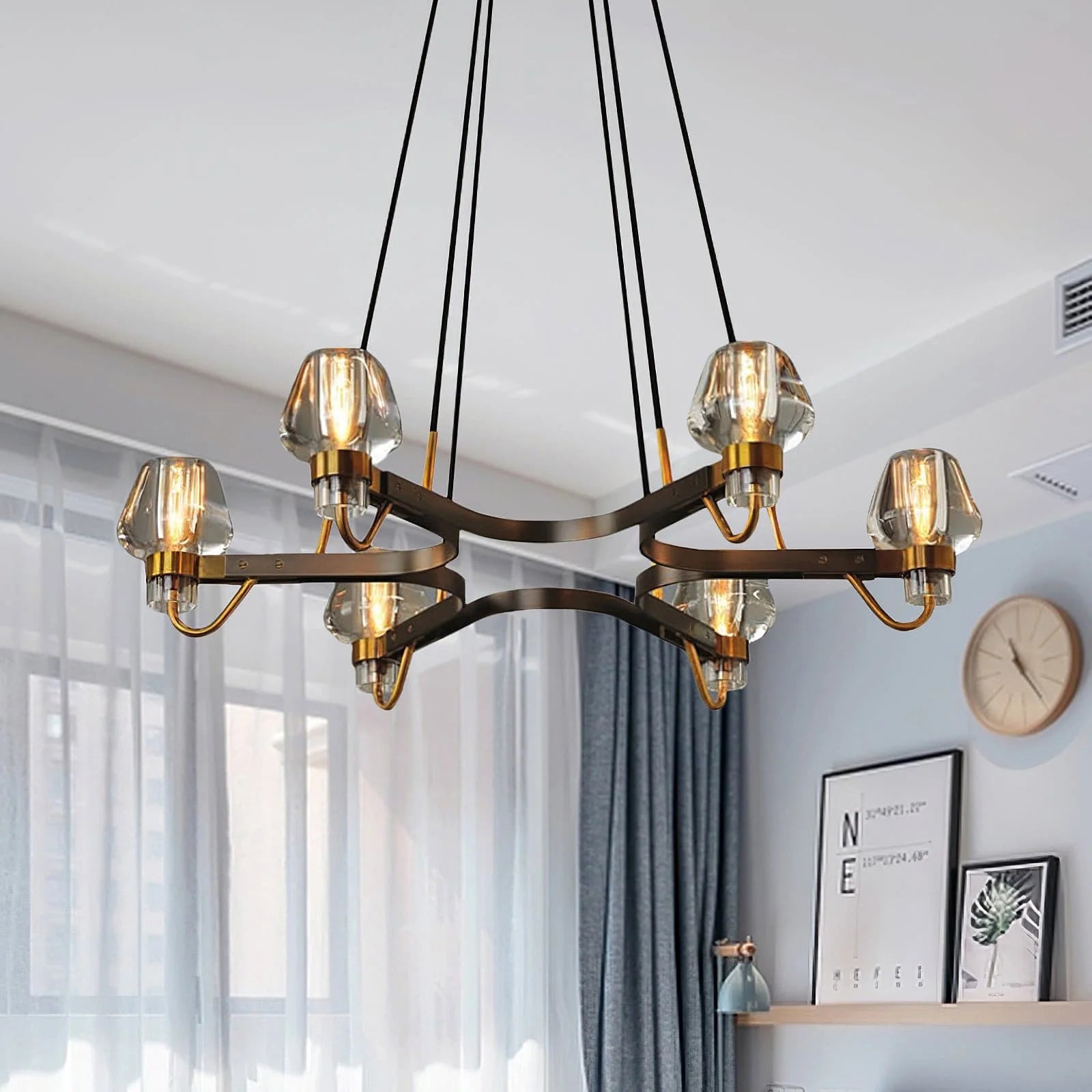 Chandelier Brass Frame for Modern Interiors | Montaro