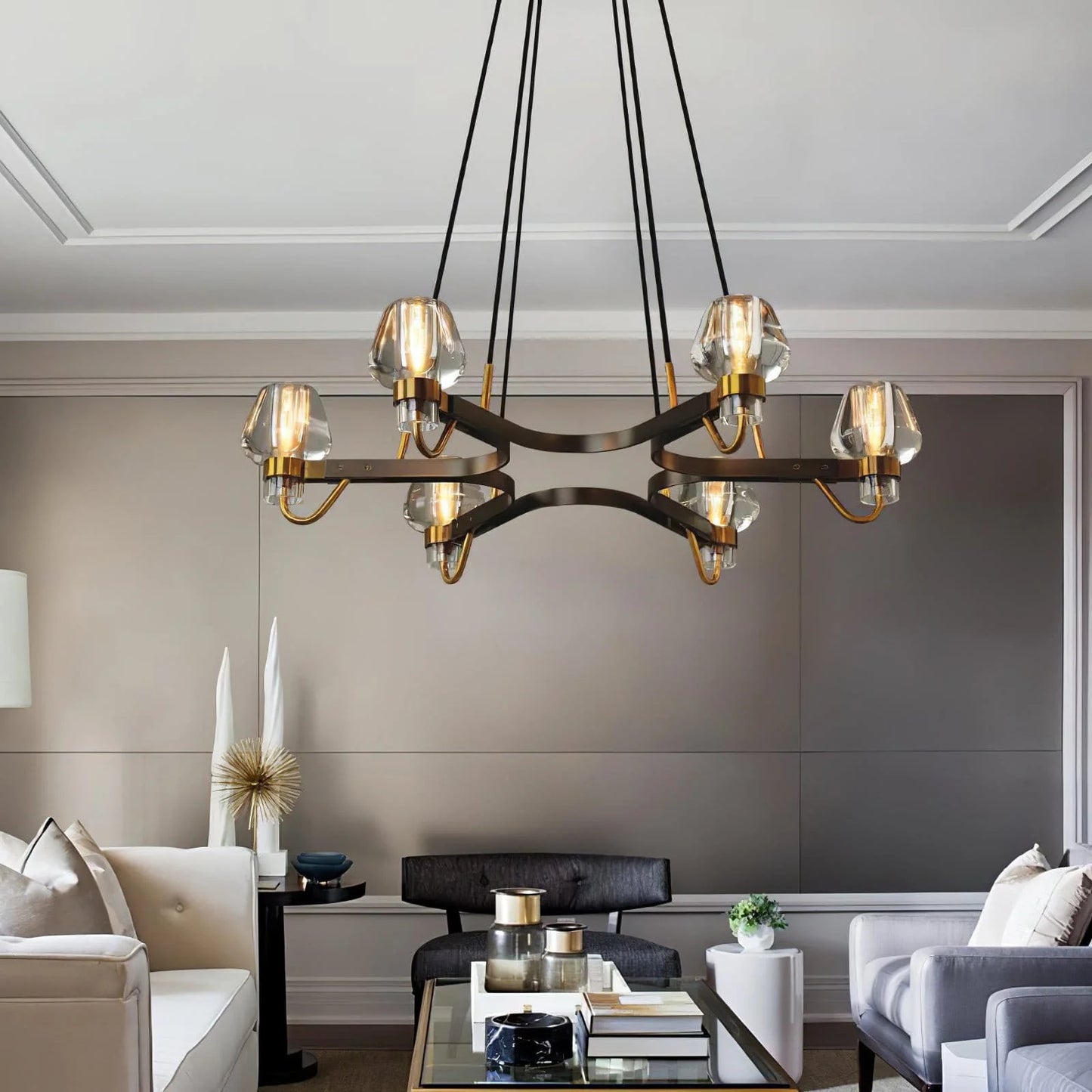 Chandelier Brass Frame for Modern Interiors | Montaro