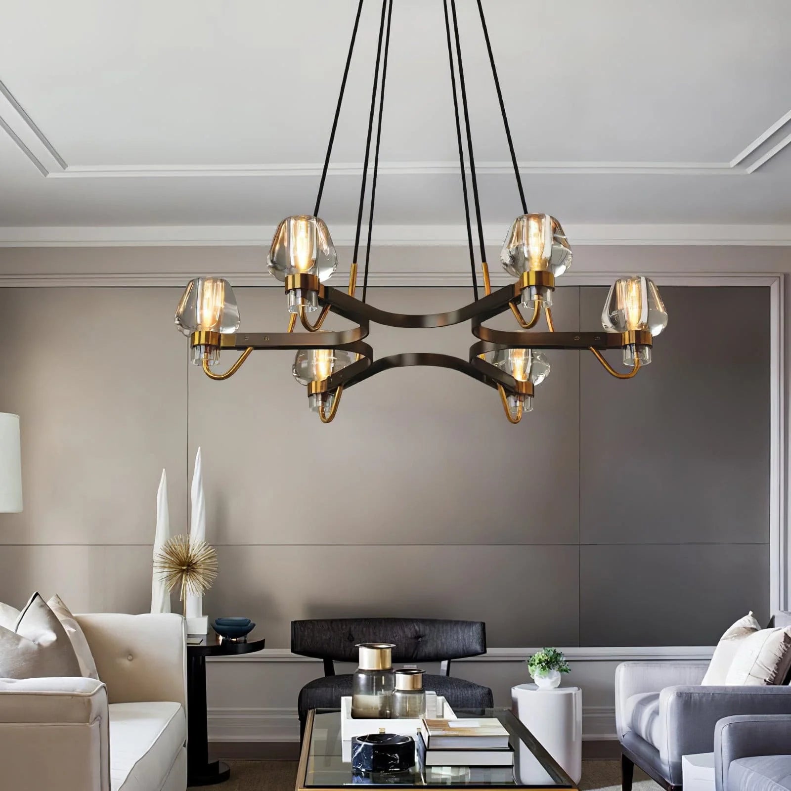 Chandelier Brass Frame for Modern Interiors | Montaro