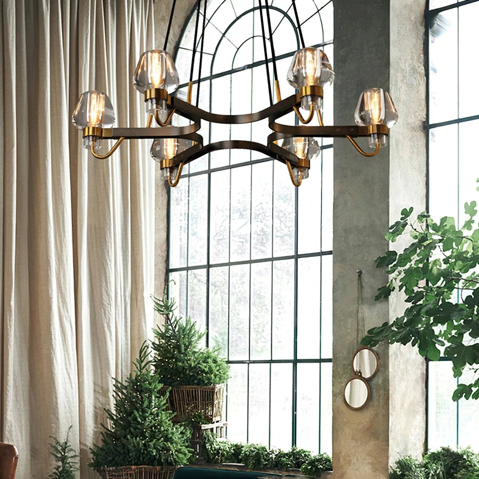 Chandelier Brass Frame for Modern Interiors | Montaro