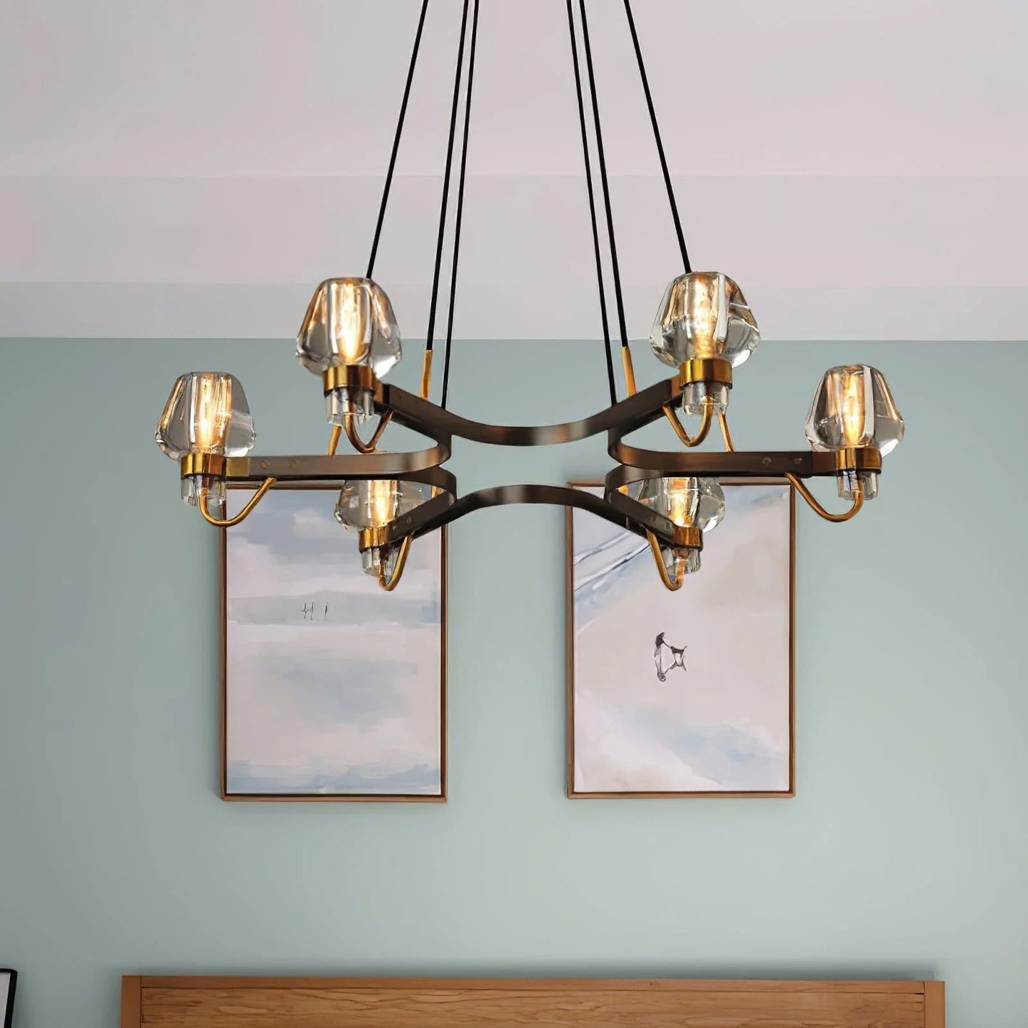 Chandelier Brass Frame for Modern Interiors | Montaro