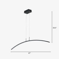 Chandelier LED Arc Plastic for Dining Interiors | Osbelle