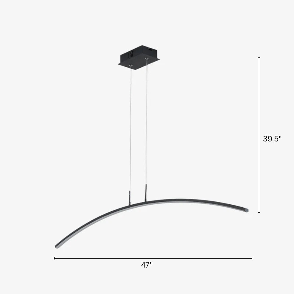 Chandelier LED Arc Plastic for Dining Interiors | Osbelle