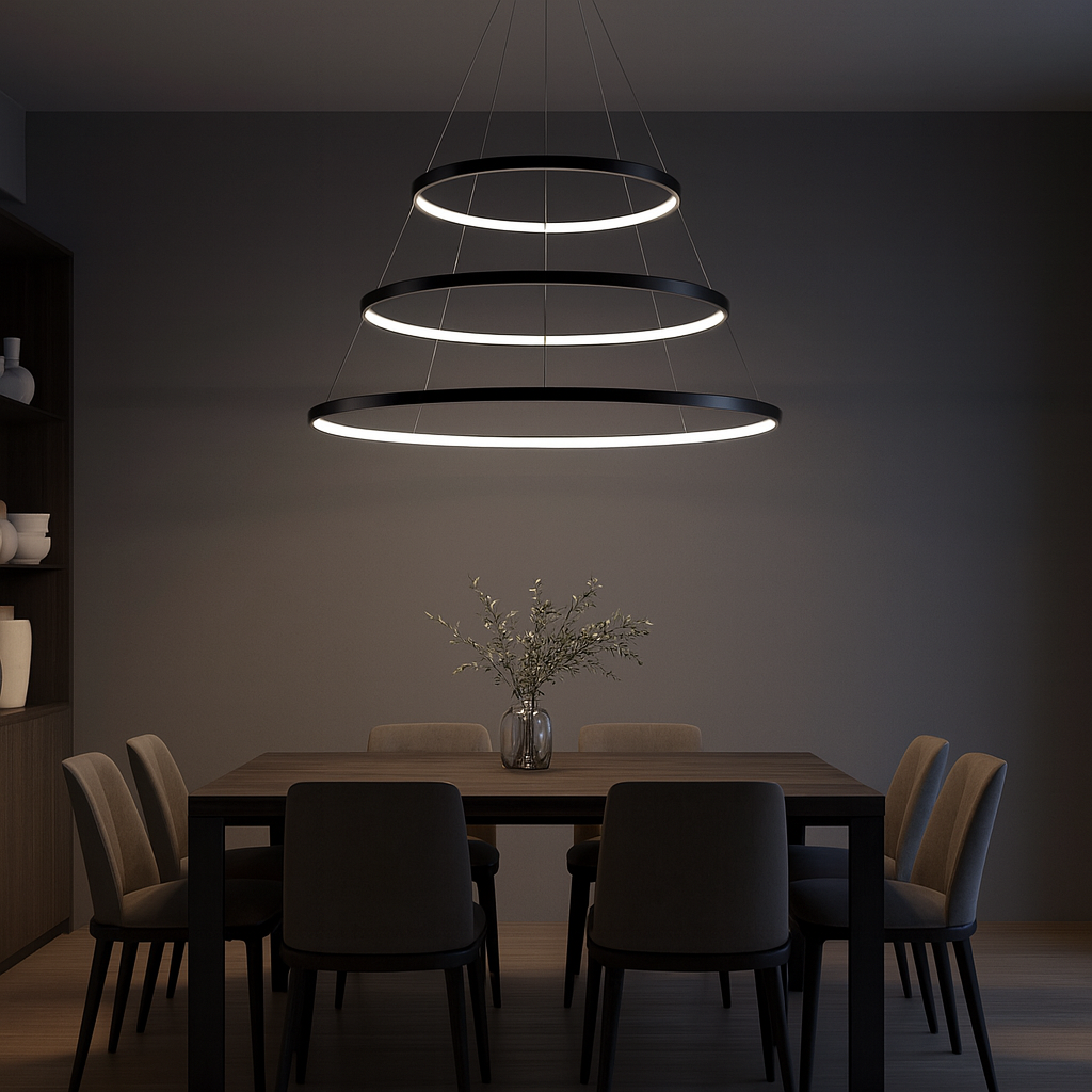 Chandelier LED Rings in Modern Design | Narexa