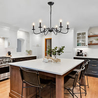 Chandelier Modern Iron Adjustable Height | Zinora
