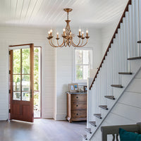 Chandelier Vintage Bronze Iron Dining Pendant | Curvani