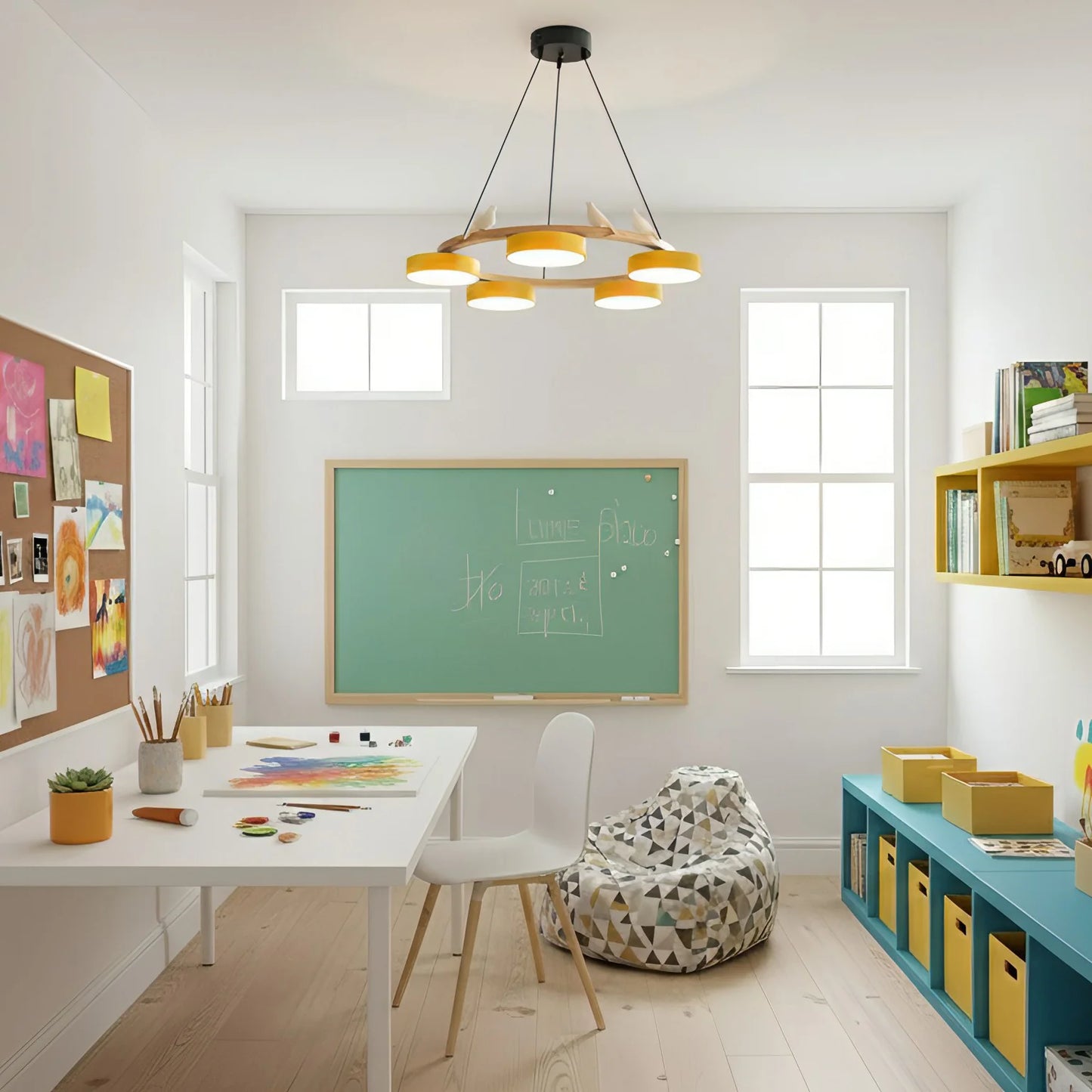 Chandelier Wood Frame in Modern Style | Sienaro