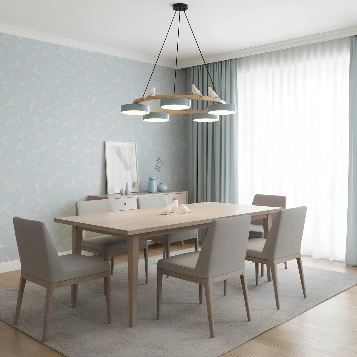 Chandelier Wood Frame in Modern Style | Sienaro