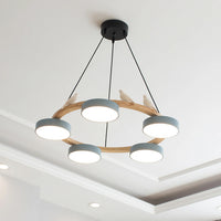Chandelier Wood Frame in Modern Style | Sienaro
