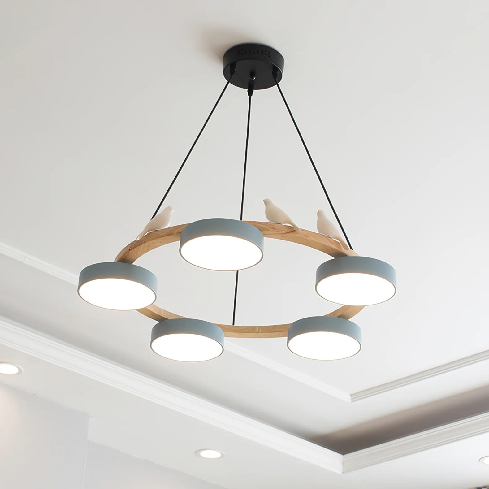 Chandelier Wood Frame in Modern Style | Sienaro