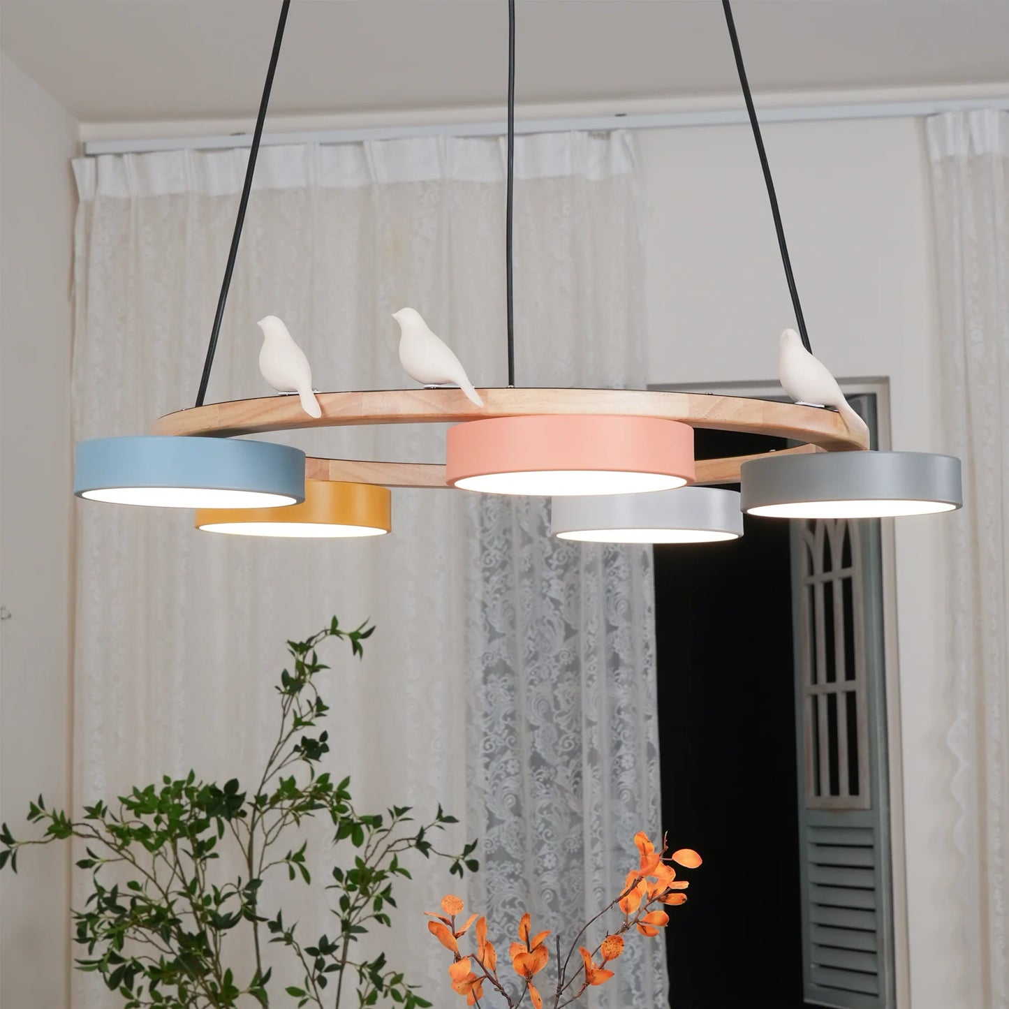 Chandelier Wood Frame in Modern Style | Sienaro