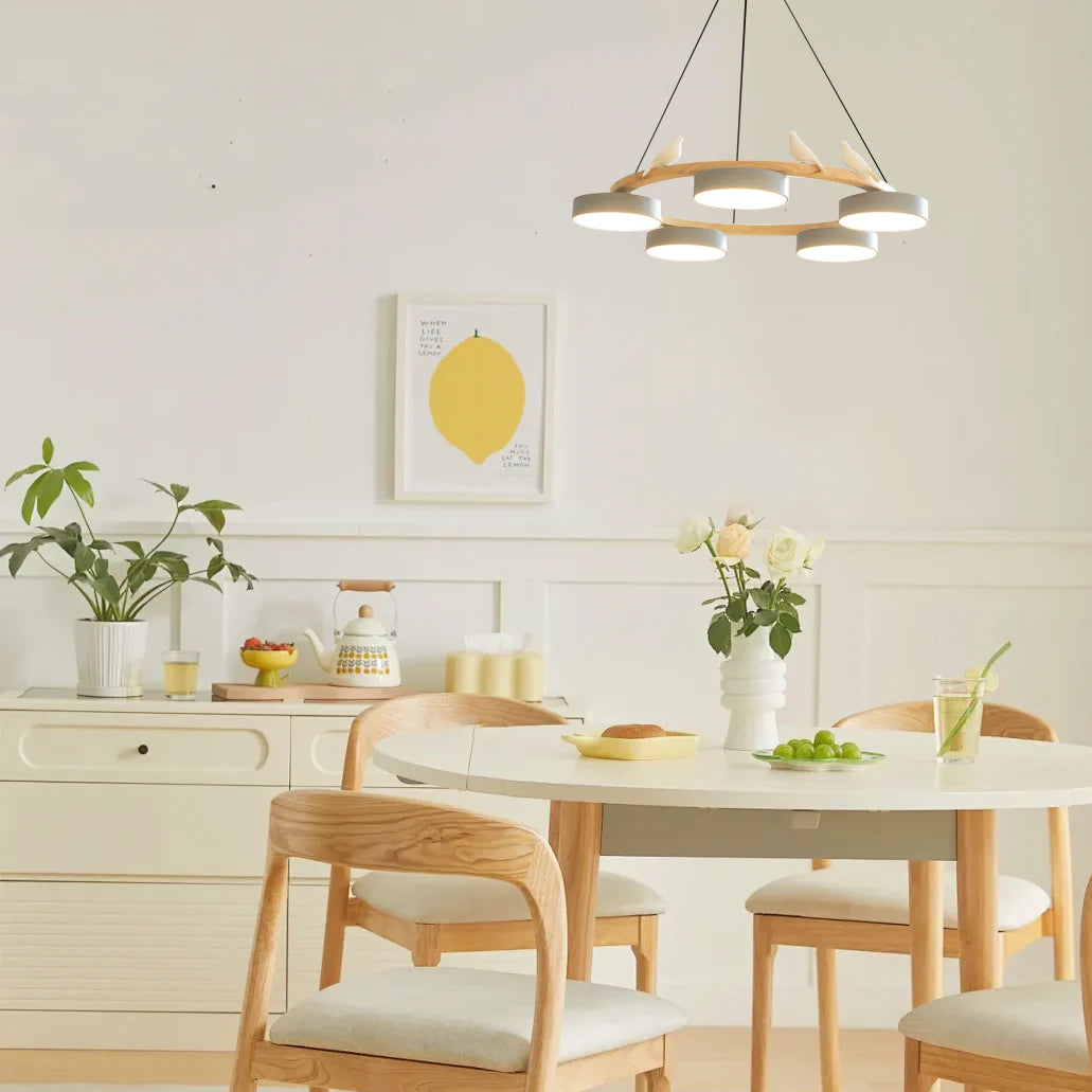 Chandelier Wood Frame in Modern Style | Sienaro