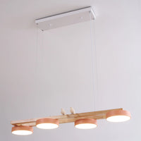 Chandelier Wooden Frame Modern Style | Sienlor