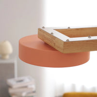 Chandelier Wooden Frame Modern Style | Sienlor
