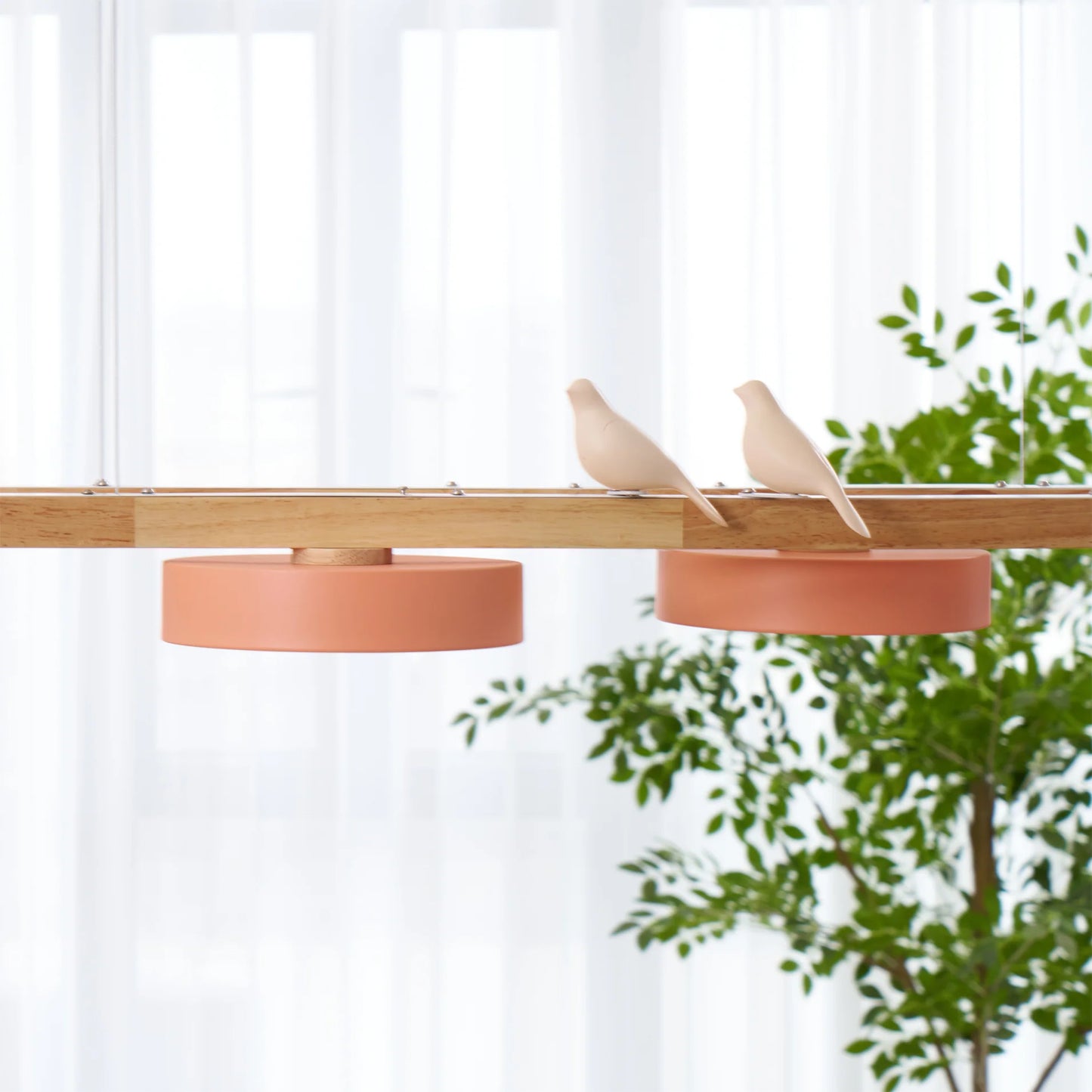 Chandelier Wooden Frame Modern Style | Sienlor