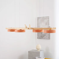 Chandelier Wooden Frame Modern Style | Sienlor