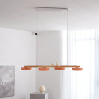 Chandelier Wooden Frame Modern Style | Sienlor