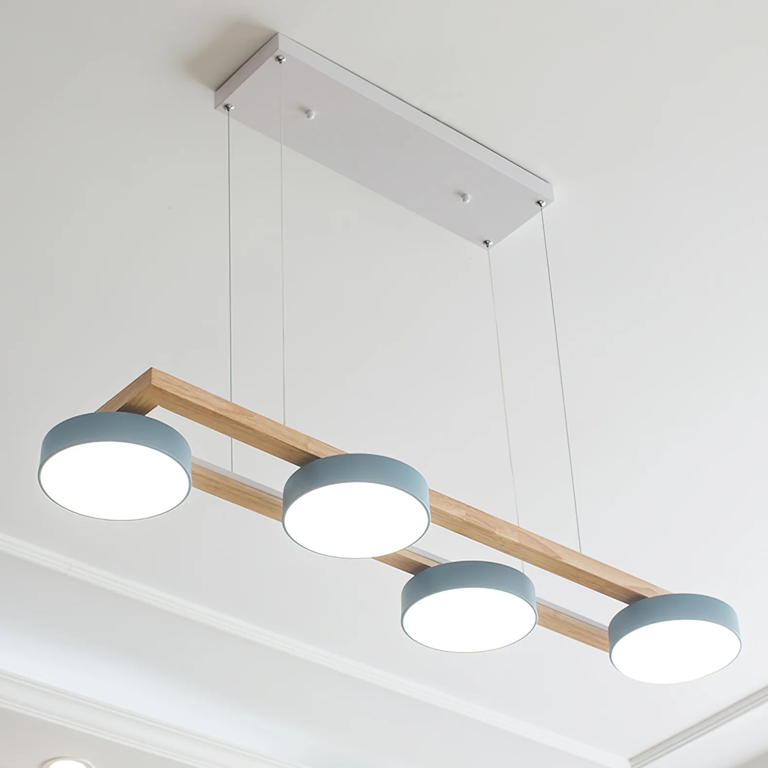 Chandelier Wooden Frame Modern Style | Sienlor