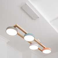 Chandelier Wooden Frame Modern Style | Sienlor