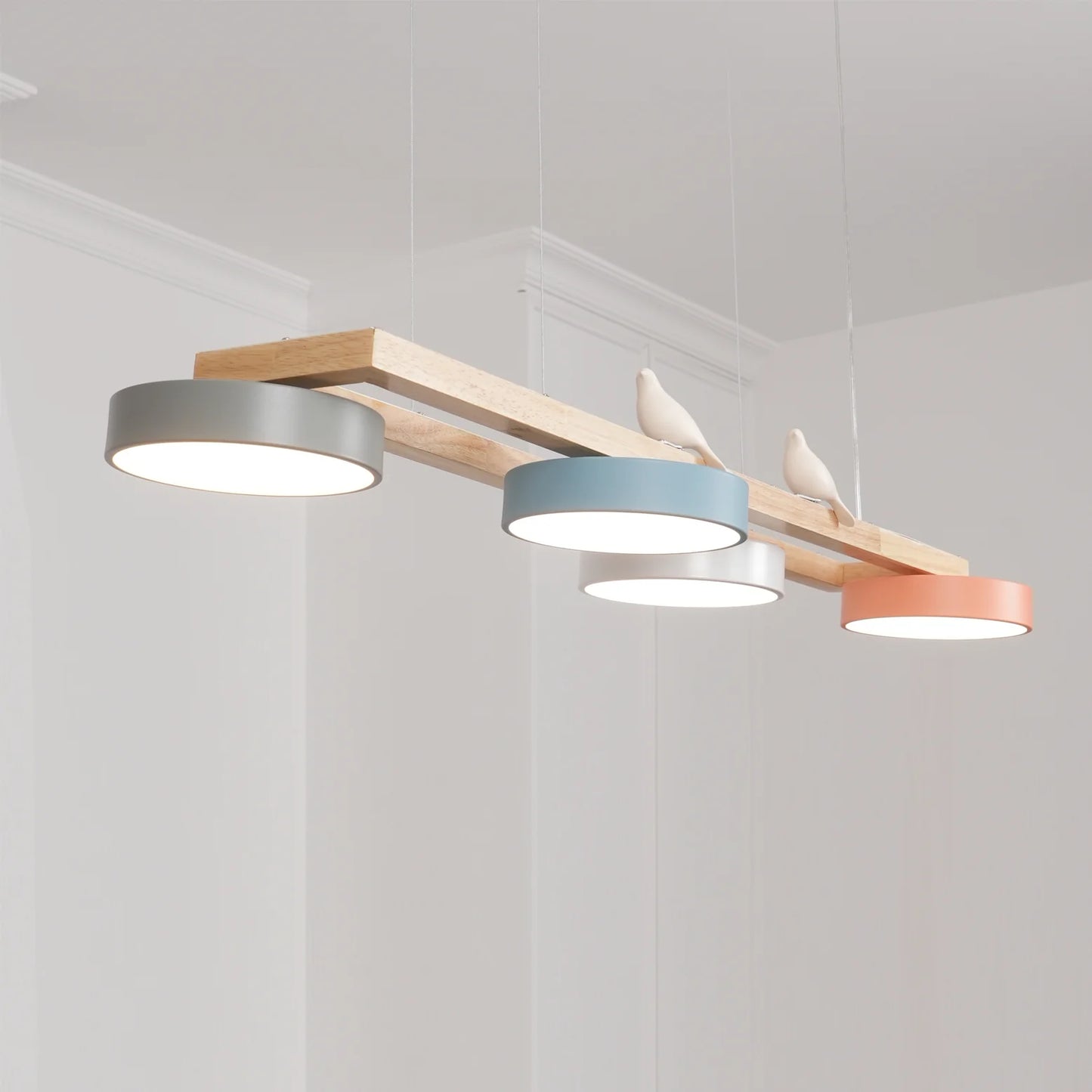 Chandelier Wooden Frame Modern Style | Sienlor
