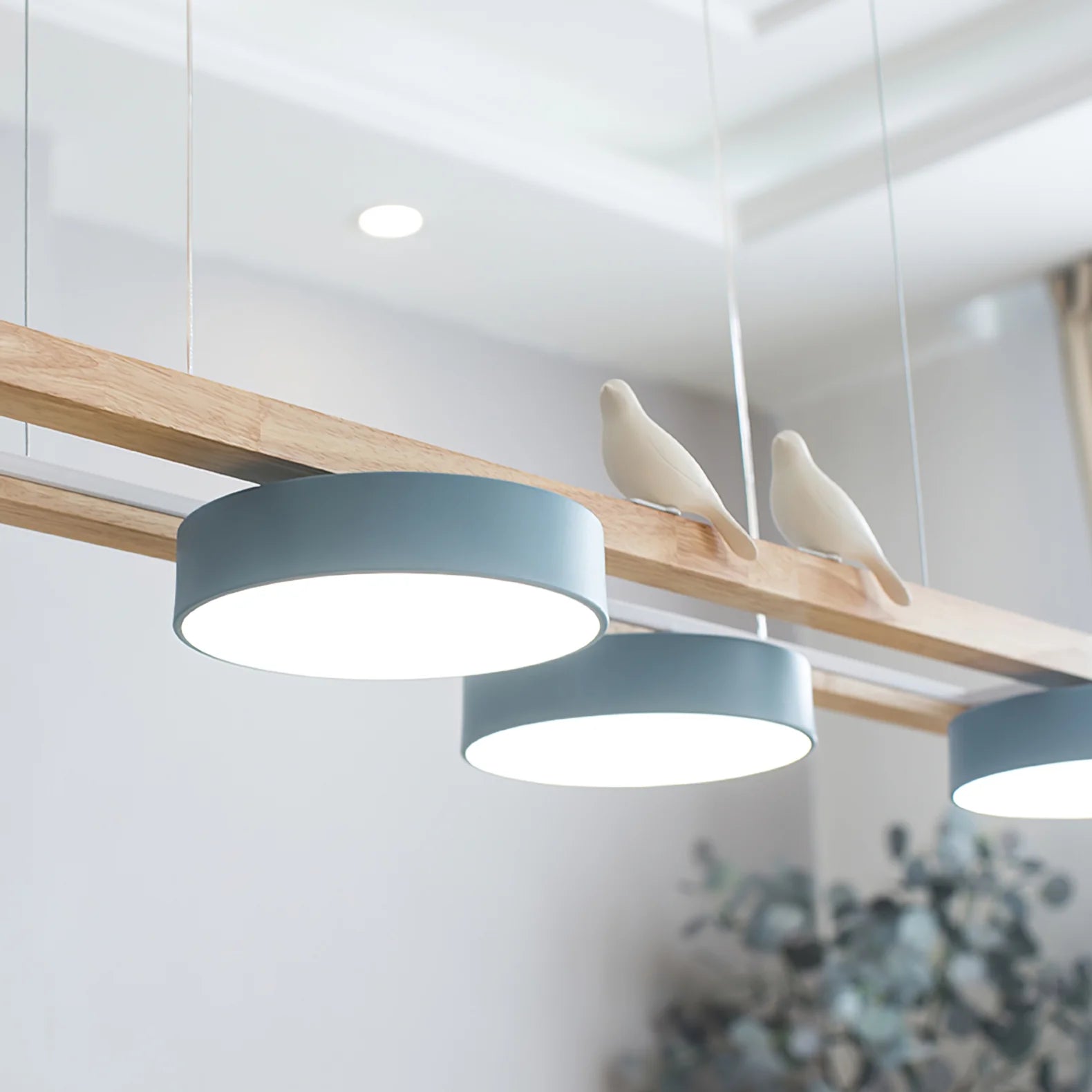 Chandelier Wooden Frame Modern Style | Sienlor