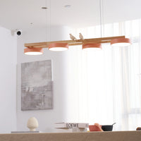 Chandelier Wooden Frame Modern Style | Sienlor