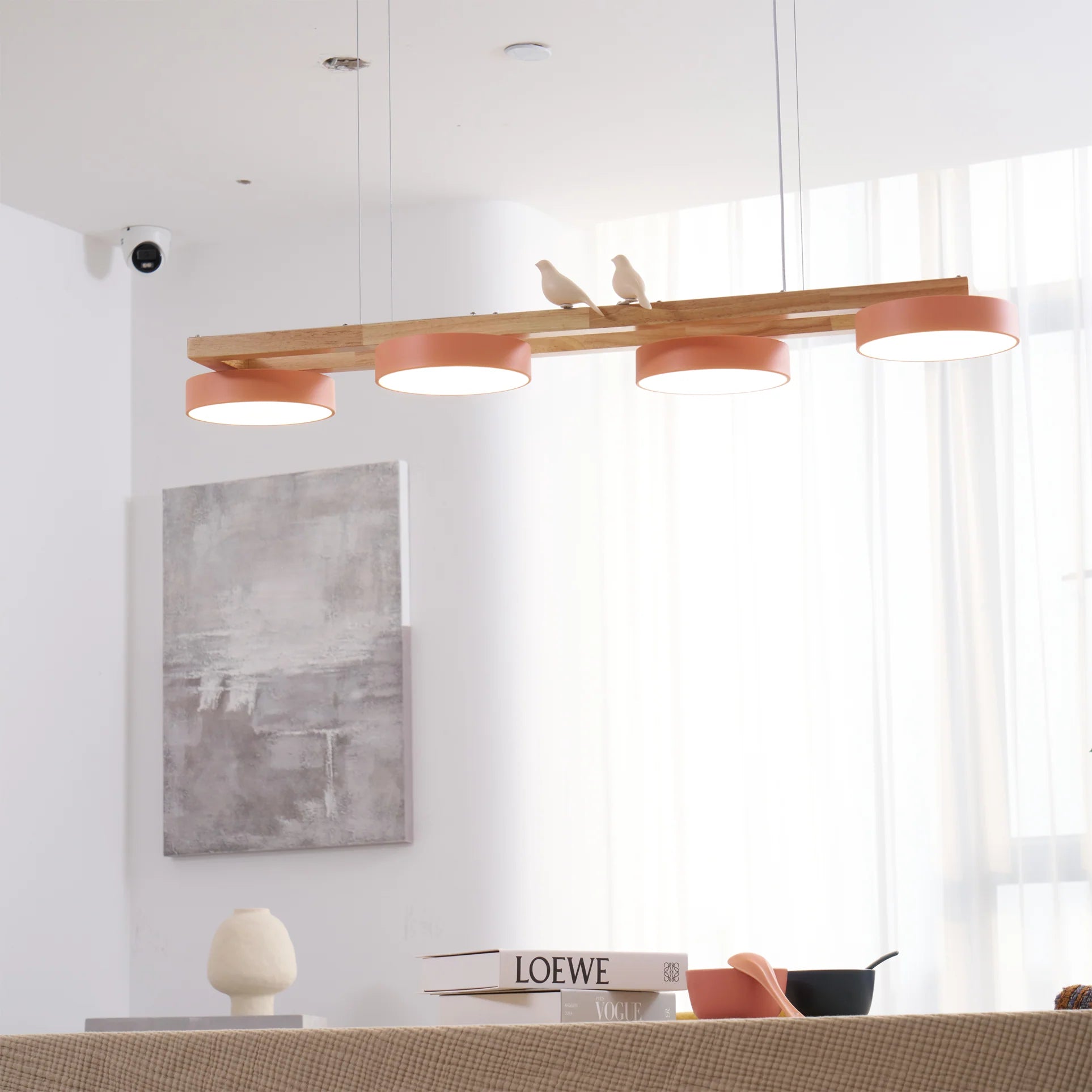 Chandelier Wooden Frame Modern Style | Sienlor