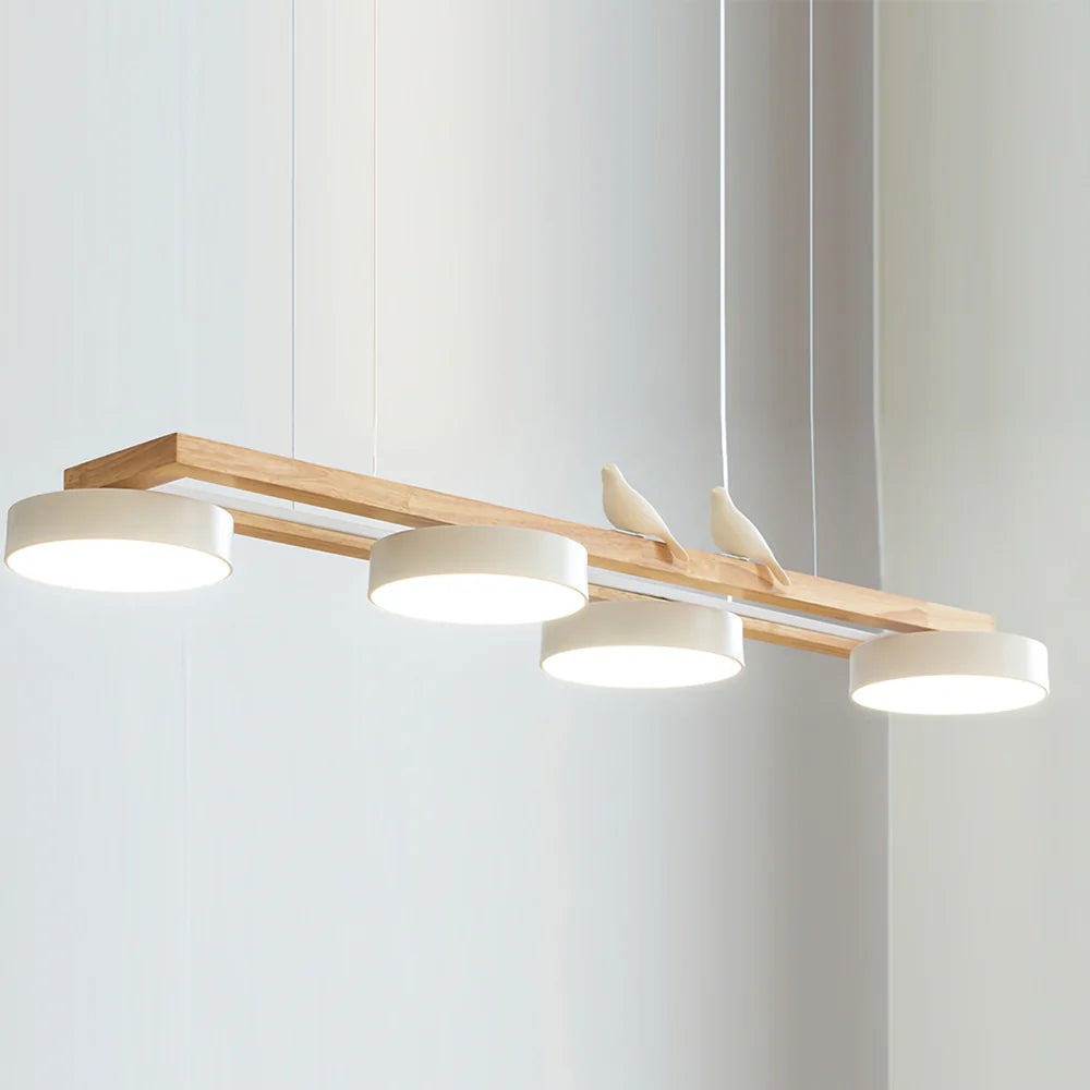 Chandelier Wooden Frame Modern Style | Sienlor