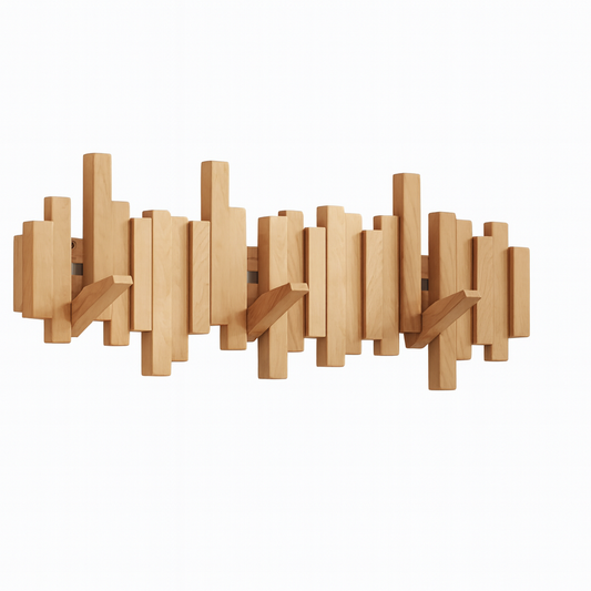 Coat Rack Solid Wood in Piano Design | Zolavi