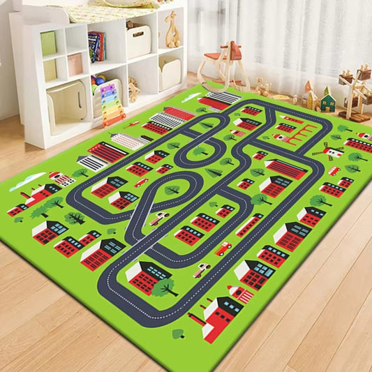 City Road Play Mat for Kids Traffic Map Carpet | Roados