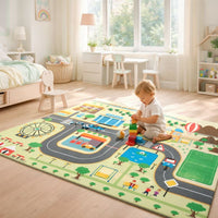 City Road Play Mat for Kids Traffic Map Carpet | Tavinka