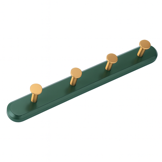 Coat Rack Vintage Green Wall Solid Wood Finish | Evarno