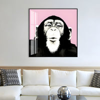 Colourful Chimpanzee Canvas Wall Art Kids Room Decor | Kidvara