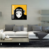 Colourful Chimpanzee Canvas Wall Art Kids Room Decor | Kidvara