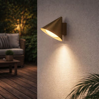 Cone Metal Wall Light Outdoor Modern Design | Raylix