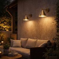 Cone Metal Wall Light Outdoor Modern Design | Raylix