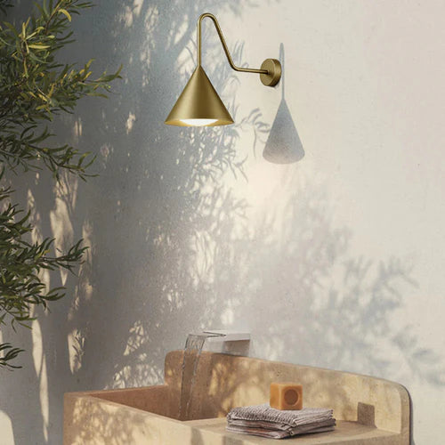 Cone Metal Wall Light Outdoor Modern Design | Raylix