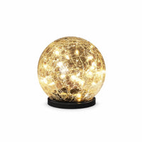 Cracked Glass Solar Garden Globe Light LED | Solora
