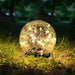 Cracked Glass Solar Garden Globe Light LED | Solora